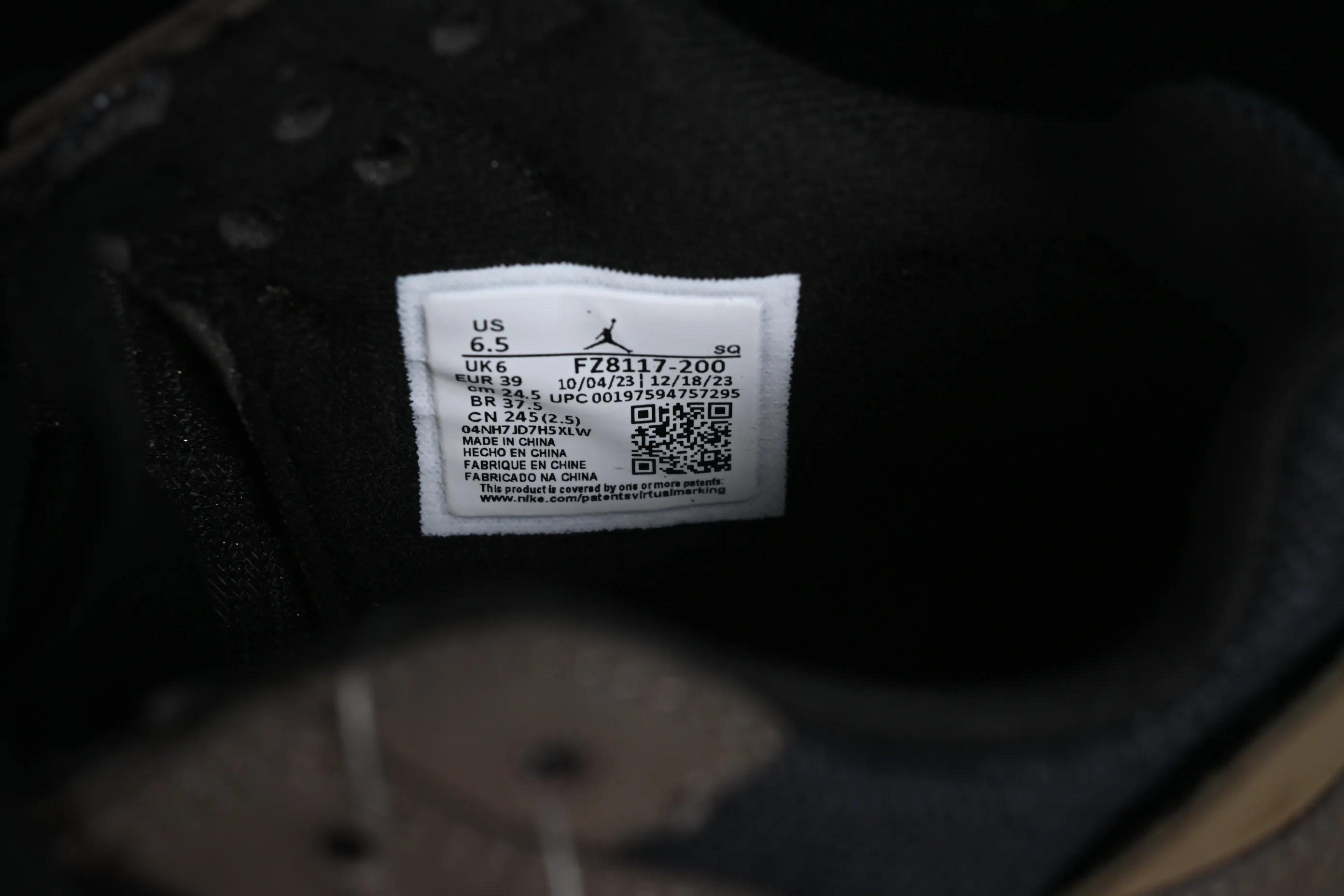 All categories Air Jordan Jordan series basketball shoes Air Jordan 1 Low F version Travis Scott x Jordan Cut The Check AJ1 Joe 1 hook and loop fashion basketball shoes FZ8117-200